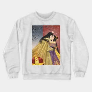 Chinese Emperor and His Beloved Consort Illustration Crewneck Sweatshirt